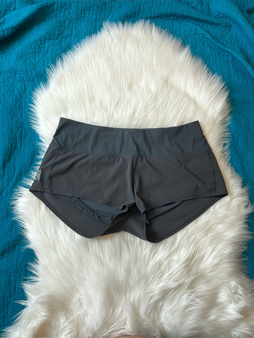 Oiselle Mac Roga Running Shorts Size 8 Black